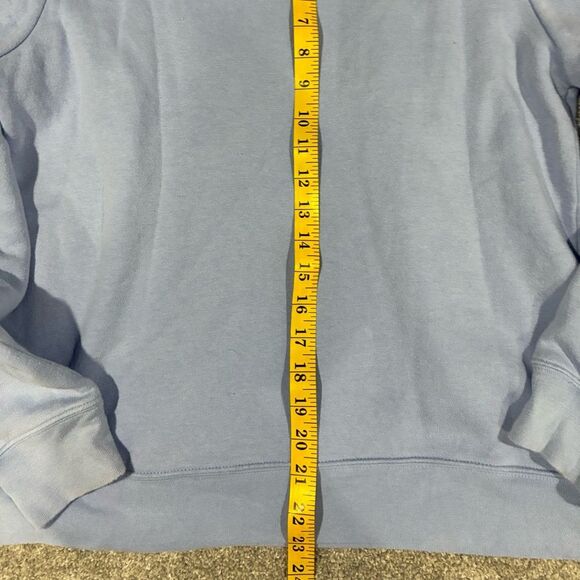 Vintage Cat Embroidered Sweatshirt Blue Floral Pullover Small - Picture 5 of 6